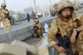 British soldiers at site of Kabul bombing