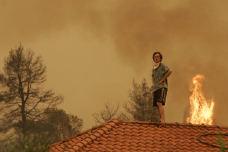 Varvasaina Greece fire
