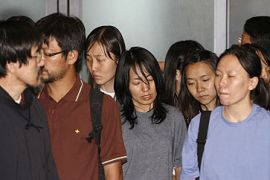 Freed Korean hostages