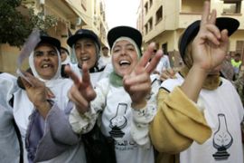 Morocco women PJD supporters