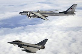 British jets intercept Russian bombers