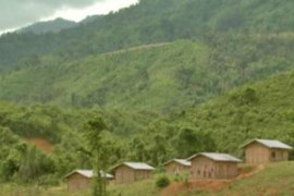Hmong resettlement village in Laos