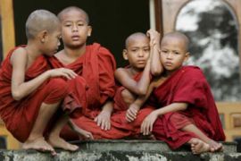 Myanmar child monks file photo