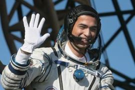 Member of an International space crew Sheikh Muszaphar Shukor of Malaysia