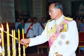 Thai king Bhumibol