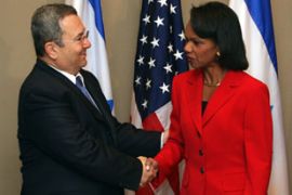 Condoleezza Rice meets Ehud Barak