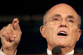 Rudy Giuliani New York Republican presidential candidate US election