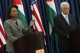 Condoleezza Rice meets Mahmoud Abbas