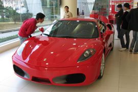Ferrari in Shanghai showroom