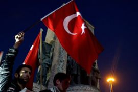 Turkey flag in Istanbul