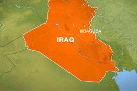 Iraq map including Baquba