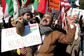Kurds protest Turkey incursion