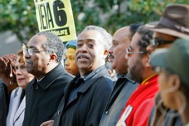 Reverend Al Sharpton at Hate Crime protest