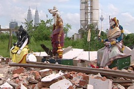 malaysia hindu temple demolished al jazeera
