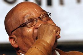 Jacob Zuma celebrates