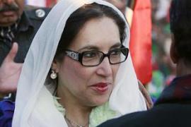 Benazir Bhutto just before deadly blast