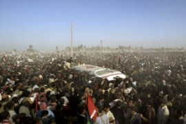 Benazir Bhutto - funeral