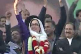 Benazir Bhutto - at a rally