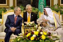 Bush and kind Abdullah