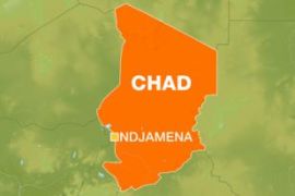 chad map with ndjamena