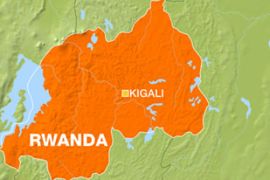 Map pic - Rwanda showing Kigali