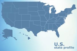 US state by state election map