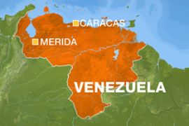venezuela missing plane map