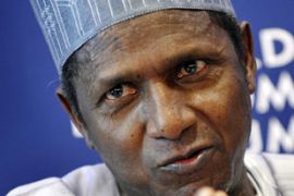 Umaru Yar Adua Nigeria president close up
