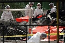 chile crash santiago plane wreckage police