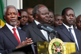 Kofi Annan, Kibaki, Odinga