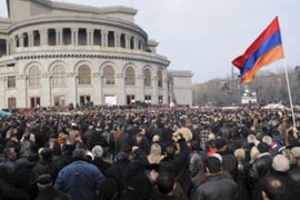armenian opposition protest