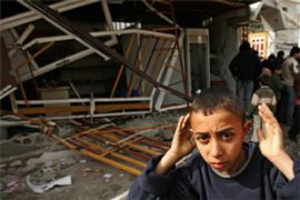Palestinian boy in Gaza