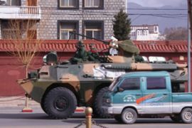 Lhasa military clampdown