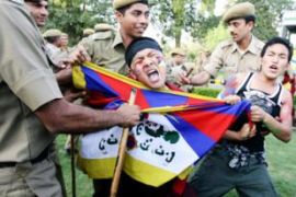 tibet protest new delhi