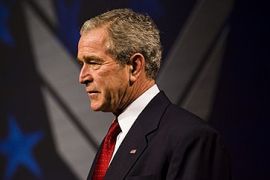George Bush US president war on terror Iraq Basra