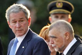 George Bush and Stepjen Mesic
