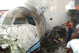DC-9 aircraft crash in DR Congo