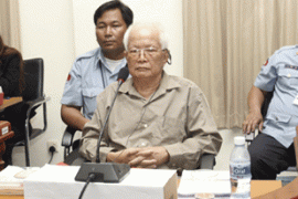 Khieu Samphan at court
