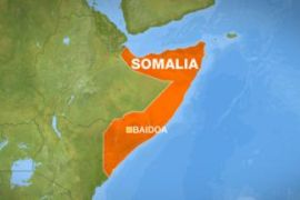 somalia map with baidoa