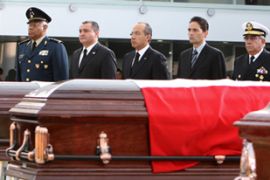Mexico drug gang violence police funeral