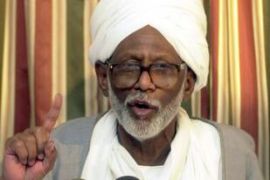 Hassan Turabi headshot, Sudanese opposition leader leader al-Turabi