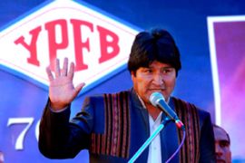 Evo Morales Bolivian president