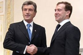 Medvedev and Yushchenko