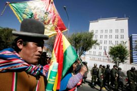 Bolivia US embassy protest