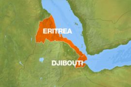 map of eritrea showing djibouti