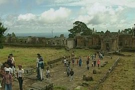 cambodia preah vihear temple complex - video still