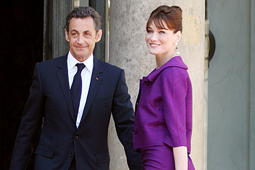 Sarkozy and Carla bruni