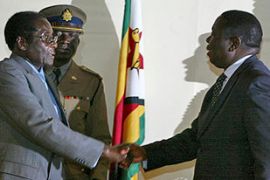 Robert Mugabe and Morgan Tsvangirai Zimbabwe deal