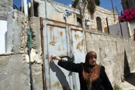 Palestinian woman east Jerusalem home
