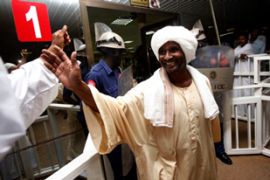 Freed Sudanese passengers